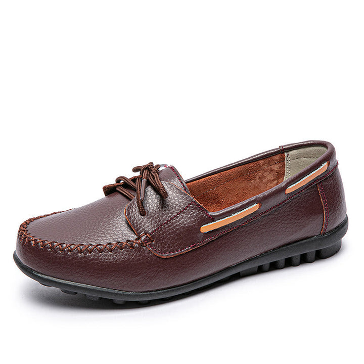 size 11 women loafers lace up antiskid flat casual loafers