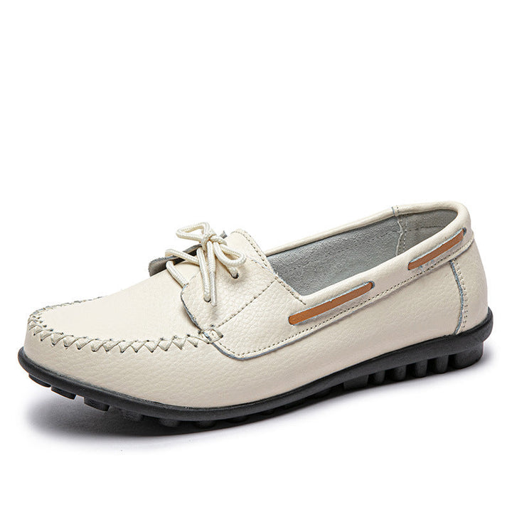 size 11 women loafers lace up antiskid flat casual loafers
