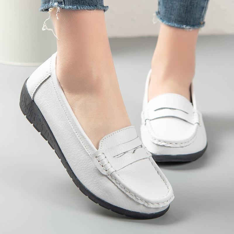 size 11 women penny loafers casual round toe slip on loafers