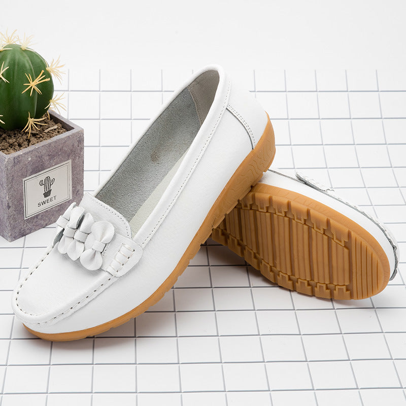 size 11 women slip on loafers bowknot flat comfortable loafers