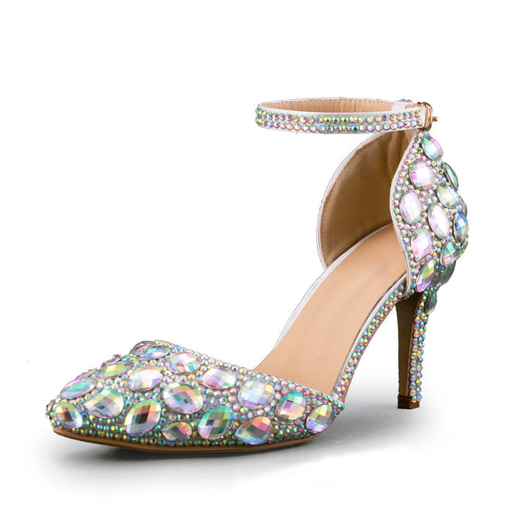 size 11 women wedding sandals closed toe rhinestone sandals