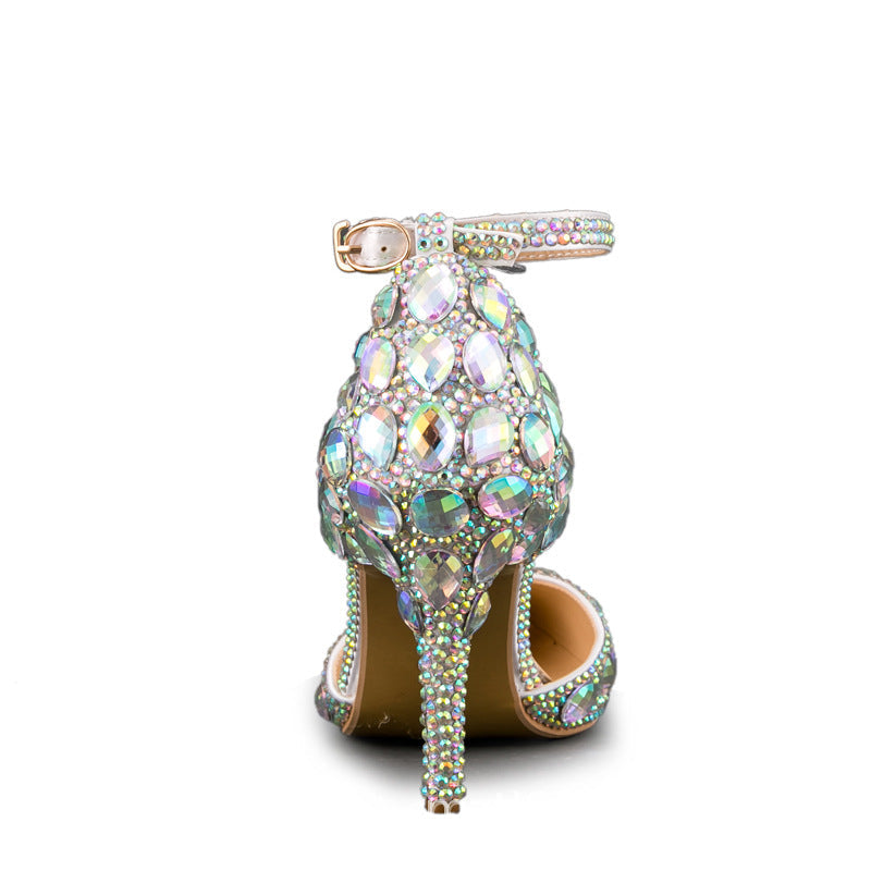 size 11 women wedding sandals closed toe rhinestone sandals
