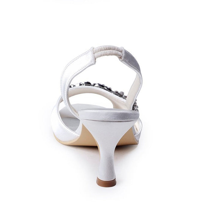 size 11 women wedding sandals peep toe leaf rhinestone sandals