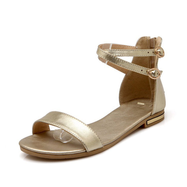size 12 women flat sandals peep toe criss ankle strap sandals