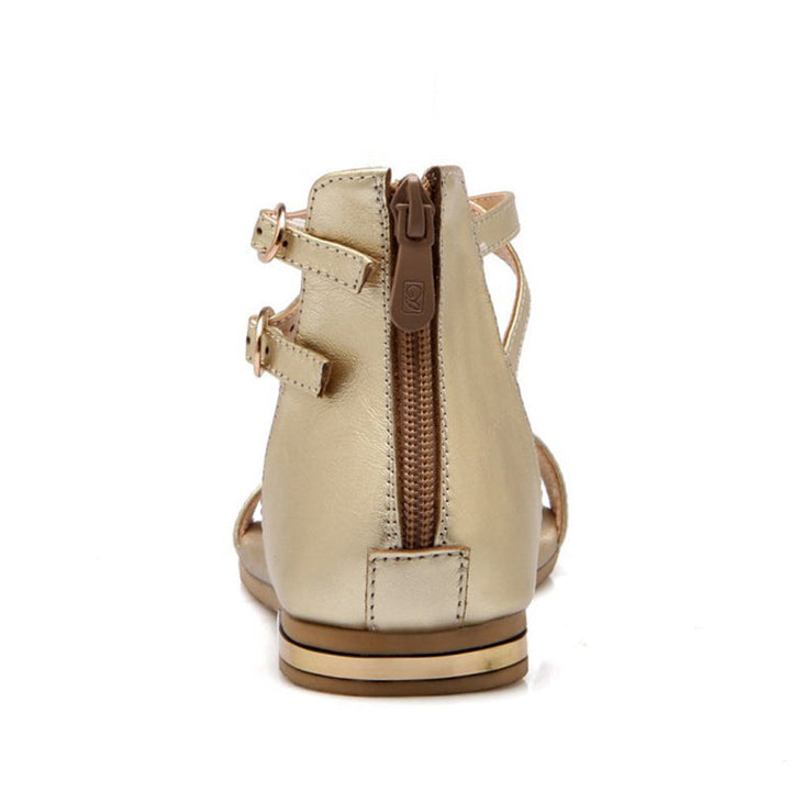 size 12 women flat sandals peep toe criss ankle strap sandals