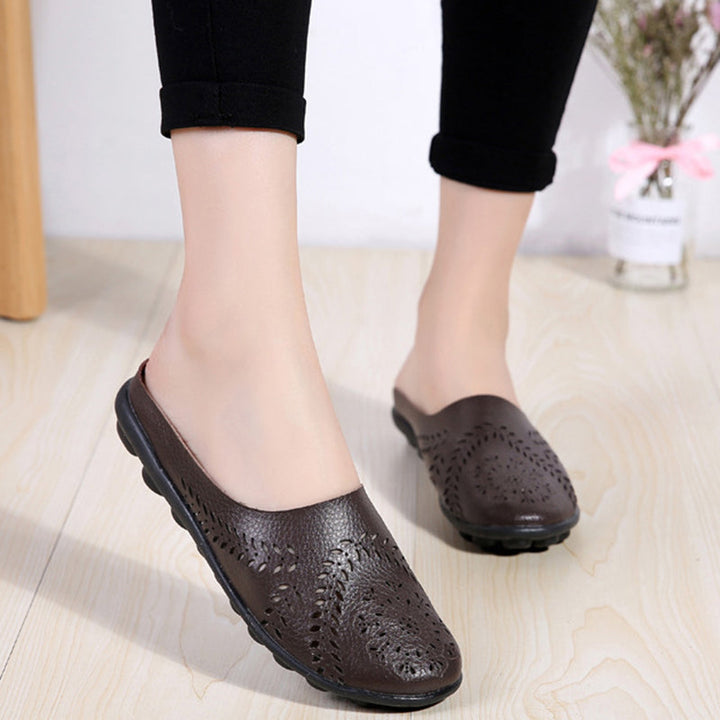 size 12 women slip on loafers hollow comfortable summer loafers
