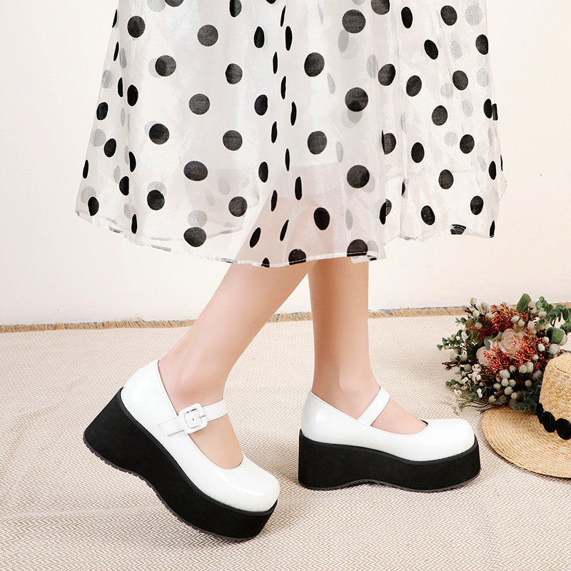 size 13.5 women platform loafers patent leather chunky loafers