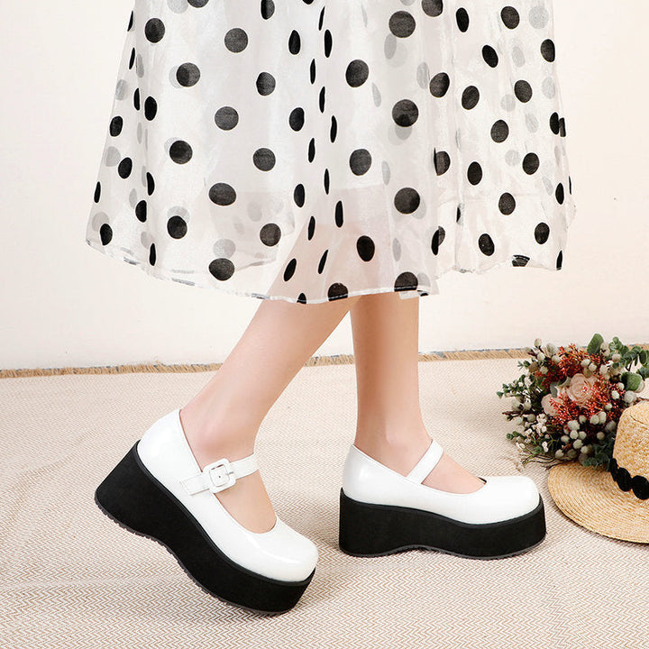 size 13.5 women platform loafers patent leather chunky loafers