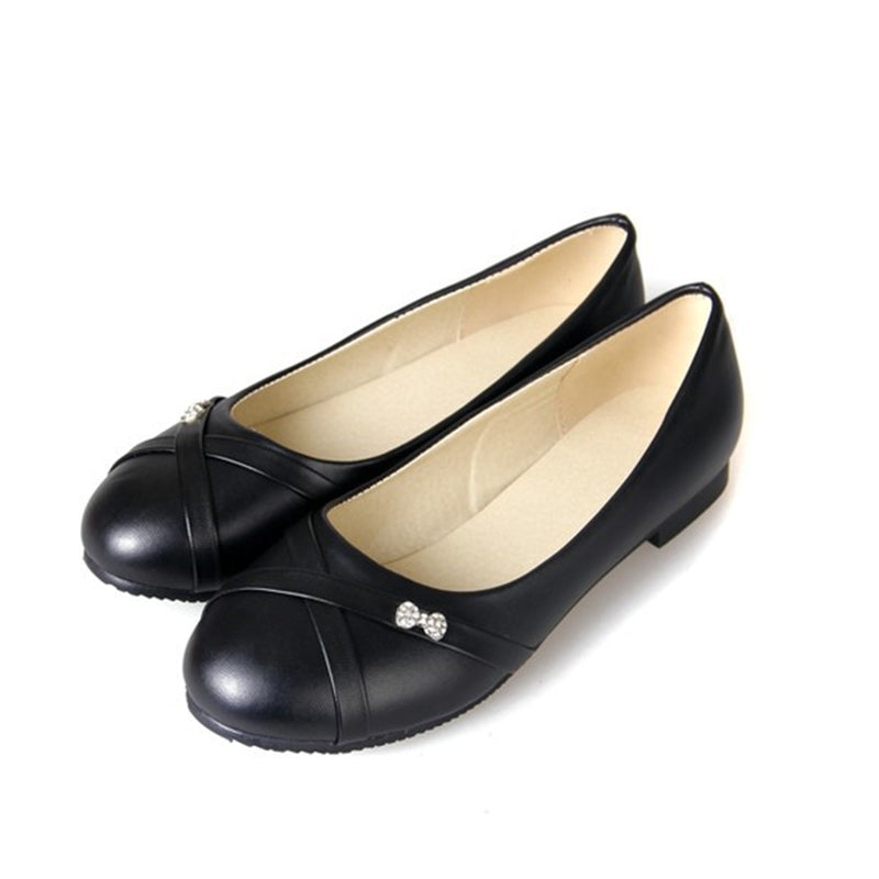 size 13 women flats metal crisscross round toe slip on cute flats