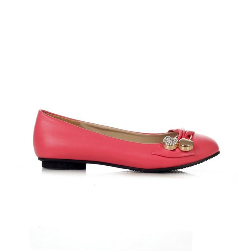 size 13 women flats rhinestone metal décor slip on cute flats