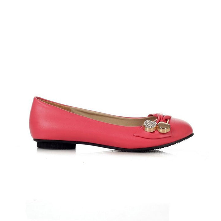 size 13 women flats rhinestone metal décor slip on cute flats