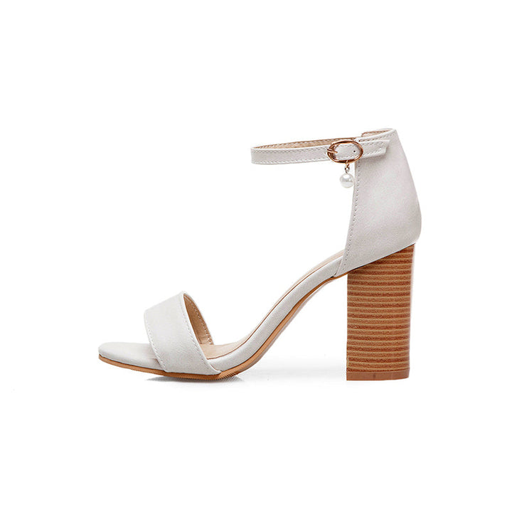 size 14.5 women heel sandal peep toe pendant ankle strap sandals