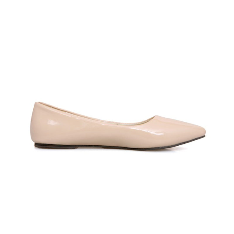 size 14 women flats cute patent leather driving pointed toe flats